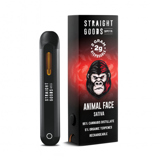 Straight Goods Supply 2g Disposable Weed Pen Animal Face