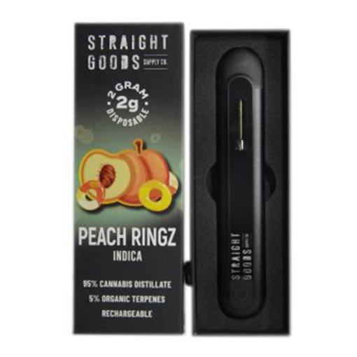 Straight Goods Supply 2g Disposable Weed Pen Peach Rings