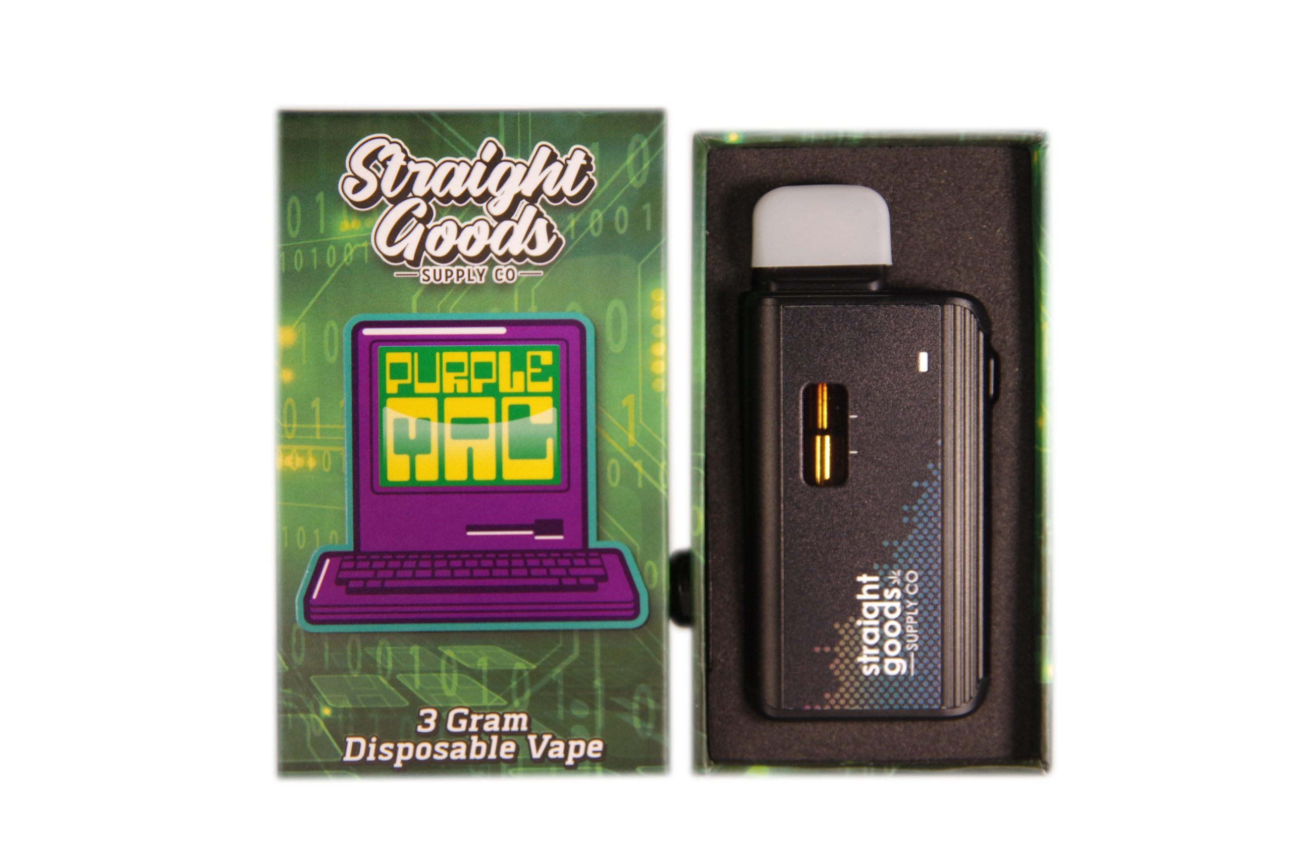 Straight Goods Supply 3g Disposable Weed Pen Purple Mac
