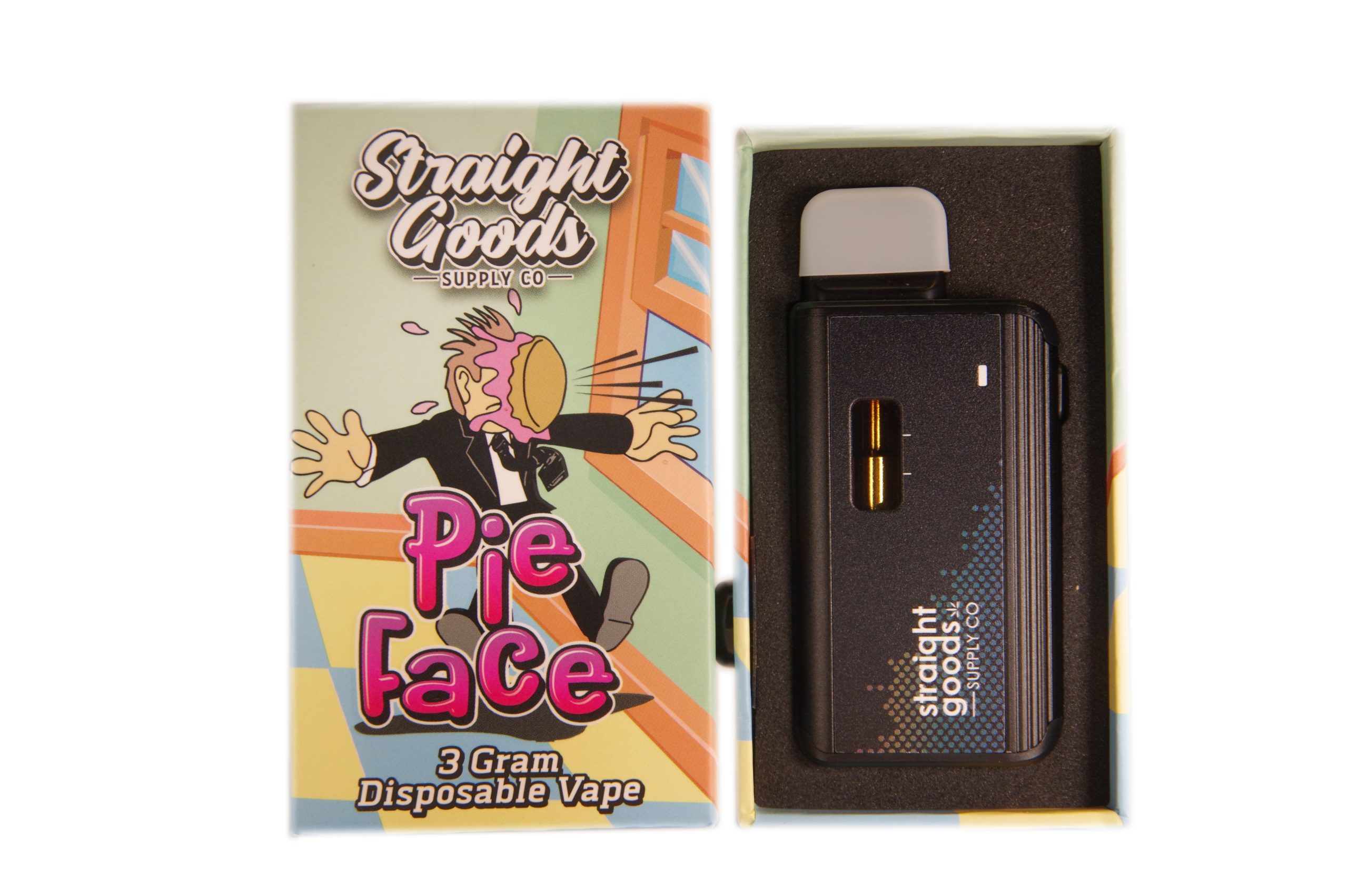 Straight Goods Supply 3g Disposable Weed Pen Pie Face