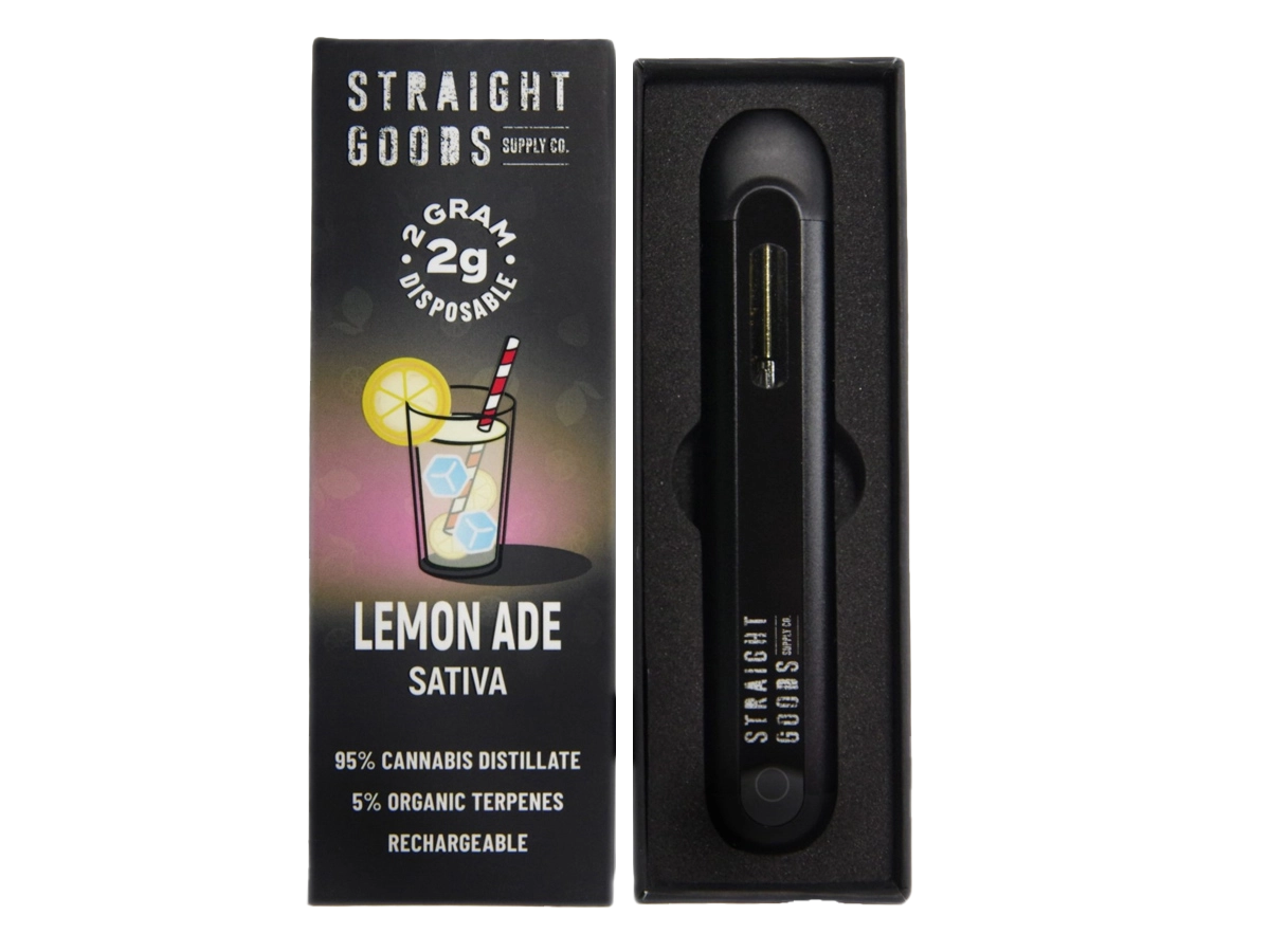 Straight Goods Supply Co 2g Disposable Vape Lemon Ade