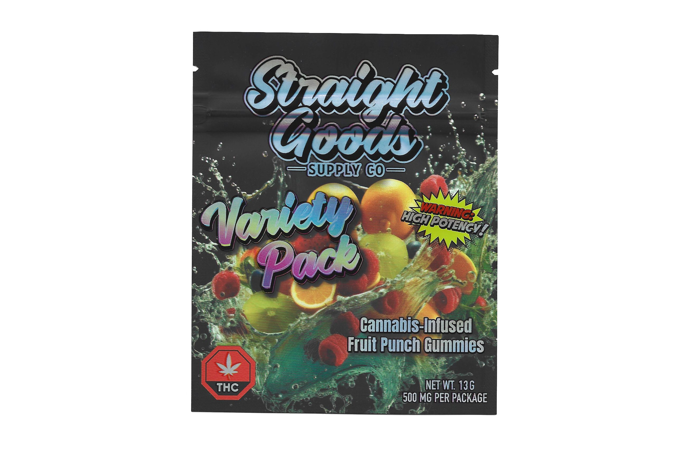 Straight Goods Supply THC Gummies 500mg Variety Pack
