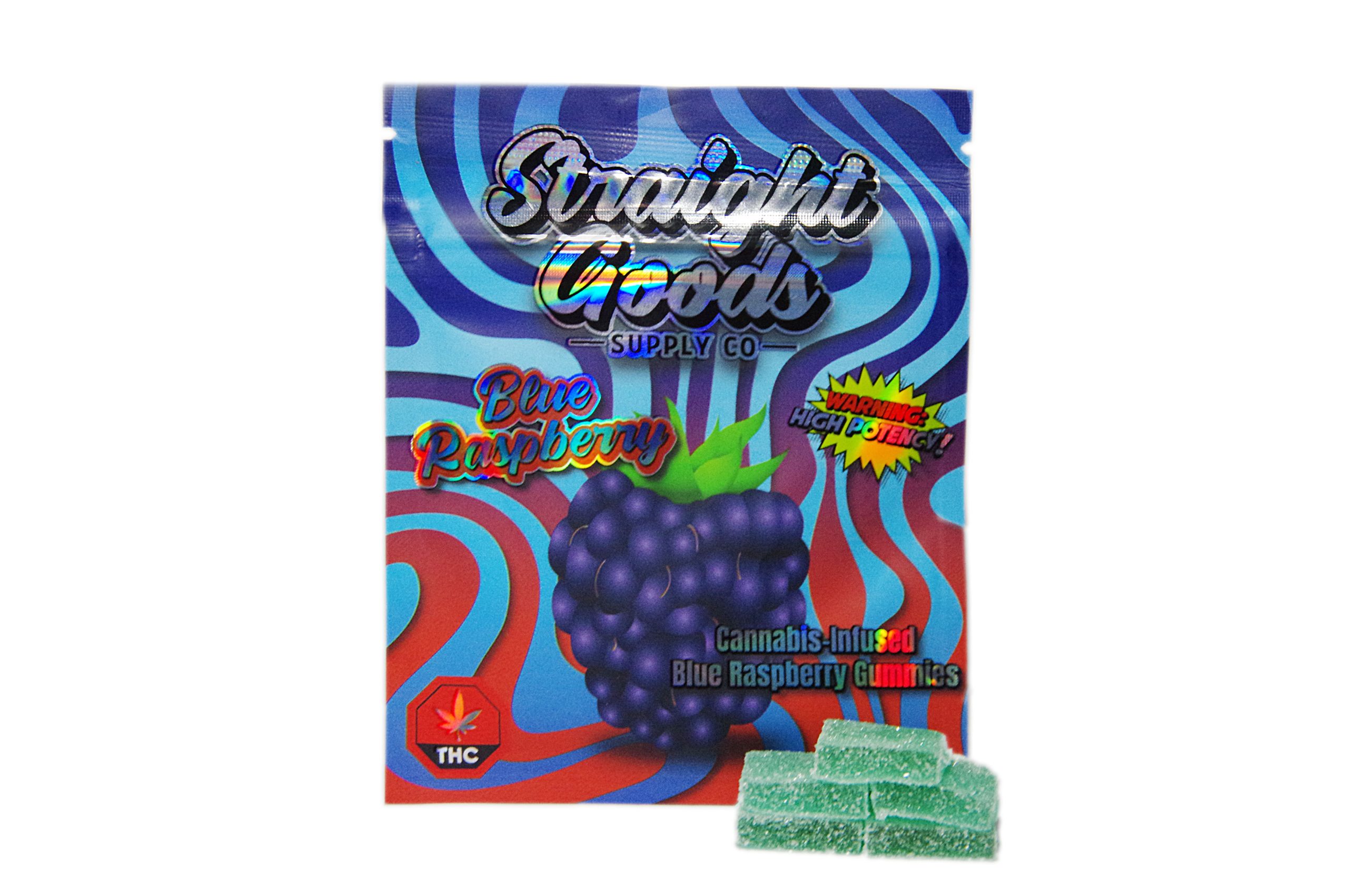 Straight Goods Supply THC Gummies Blue Raspberry