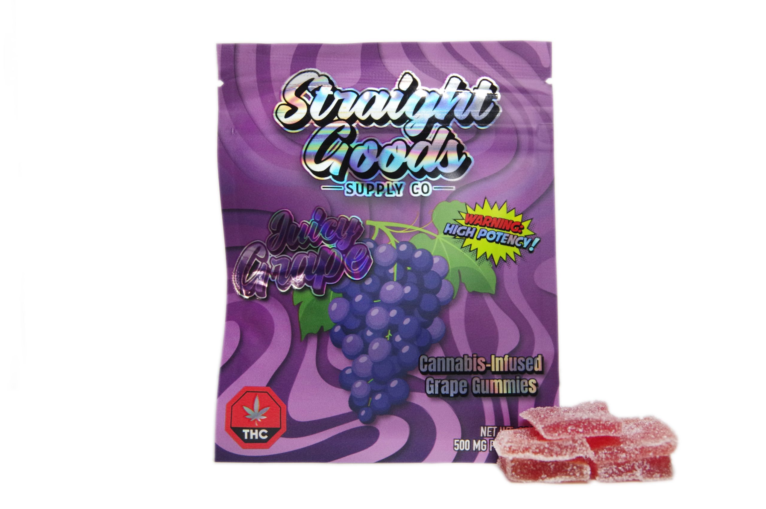 Straight Goods Supply THC Gummies Juicy Grape