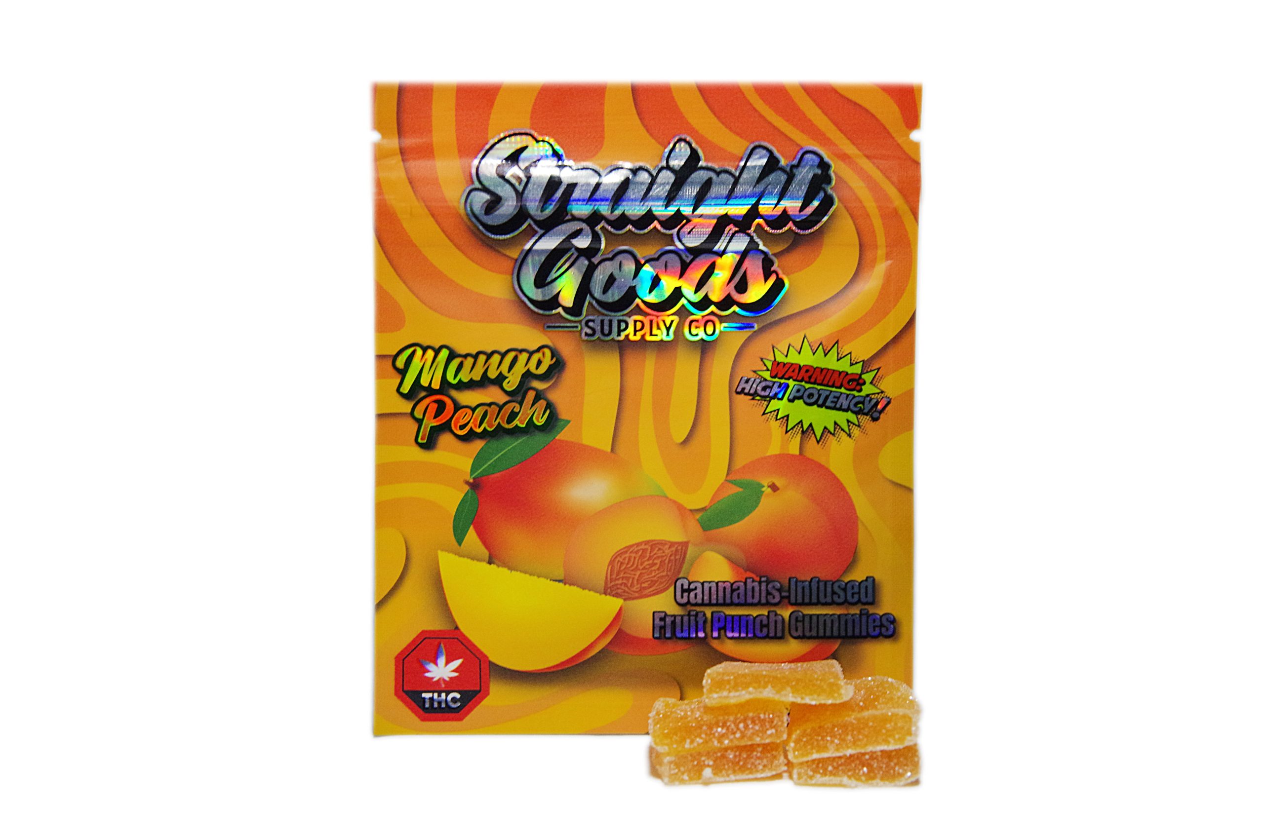 Straight Goods Supply THC Gummies Mango Peach