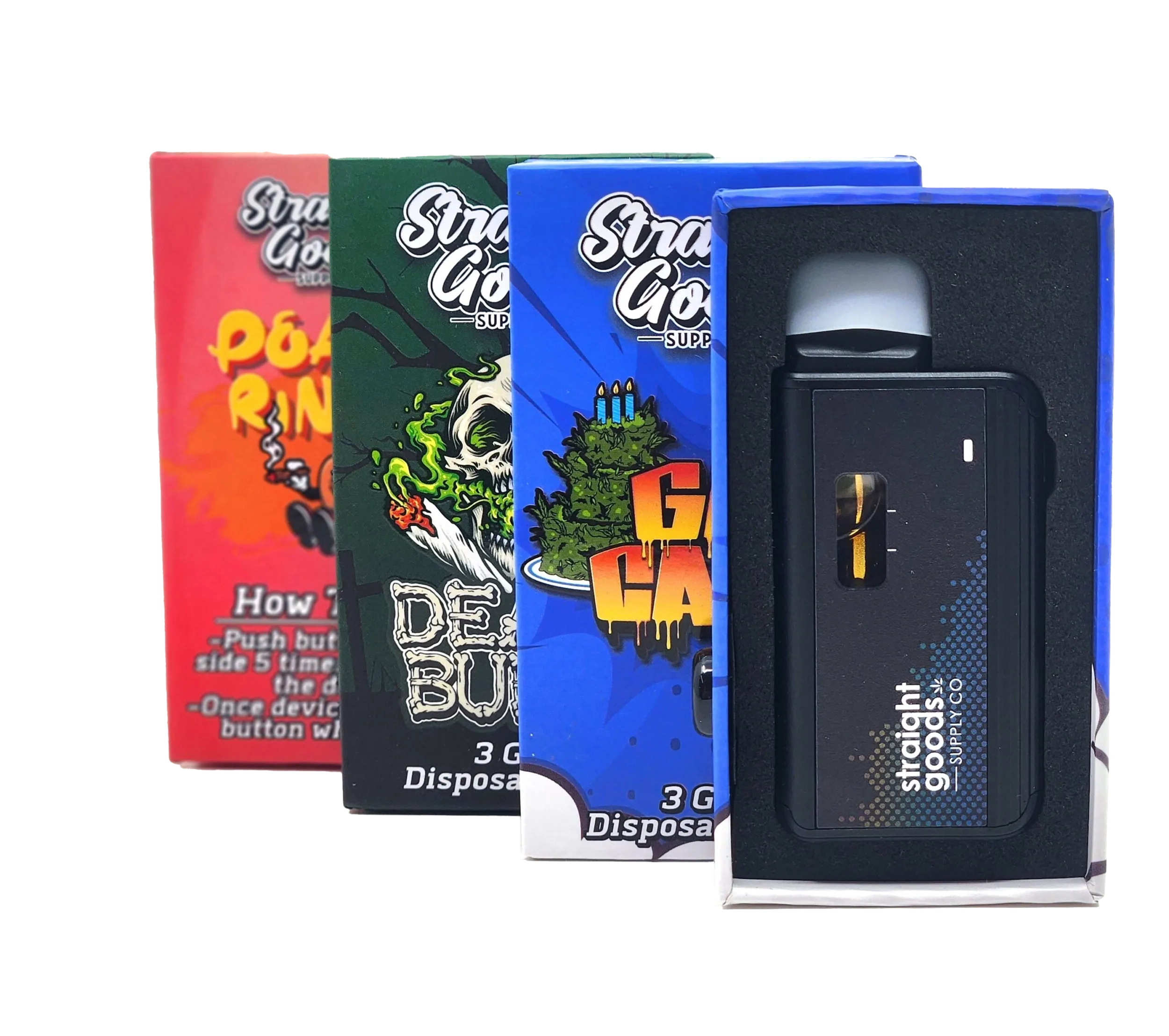 Straight Goods Supply 3g Disposable Weed Pens Lineups